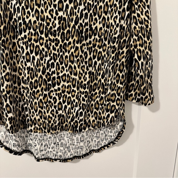 Tommy Bahama Leopard Print Long Sleeve Cotton Top Size Small Women’s - Picture 3 of 11